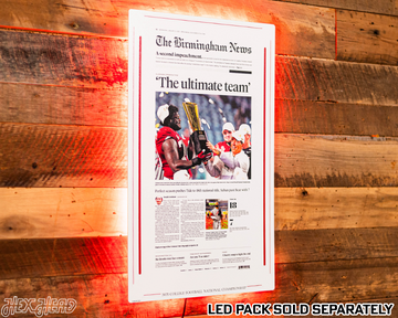 Birmingham News Crimson Tide 2021 Football National Champions Front Page - JAN 13, 2021