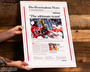 Birmingham News Crimson Tide 2021 Football National Champions Front Page - JAN 13, 2021
