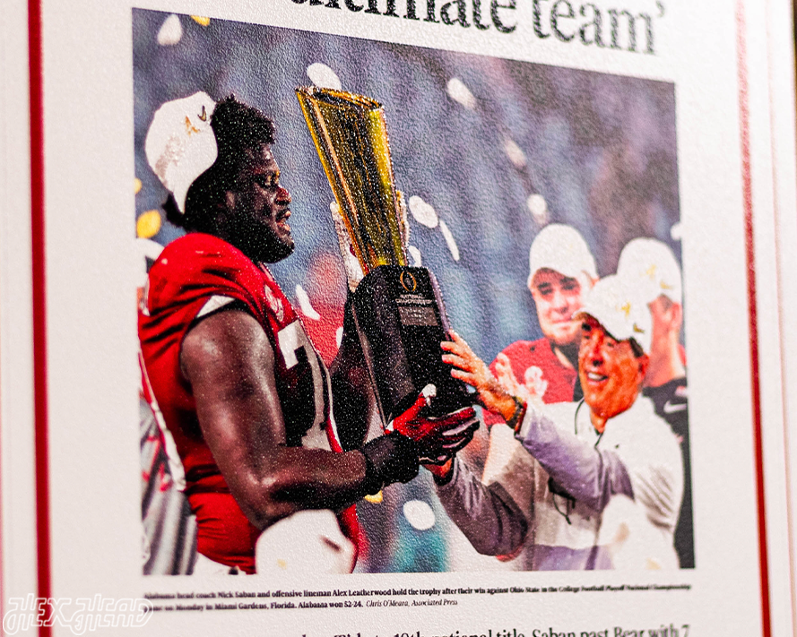 Birmingham News Crimson Tide 2021 Football National Champions Front Page - JAN 13, 2021