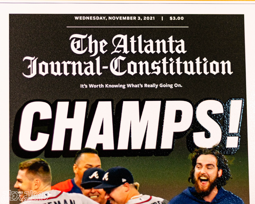 The Atlanta Journal Constitution Braves 2021 WORLD SERIES Front Page - NOV 3, 2021