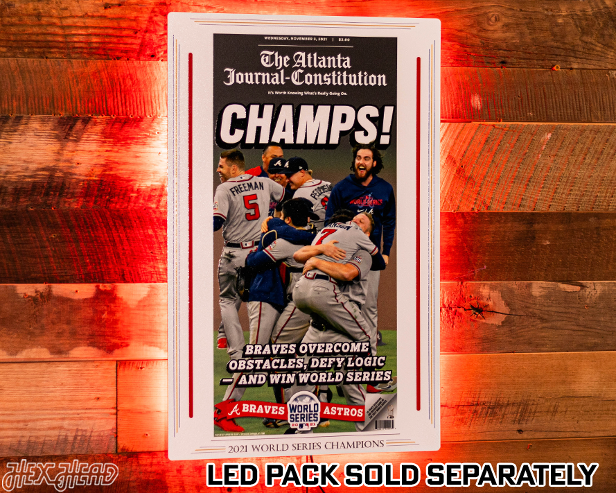 The Atlanta Journal Constitution Braves 2021 WORLD SERIES Front Page - NOV 3, 2021