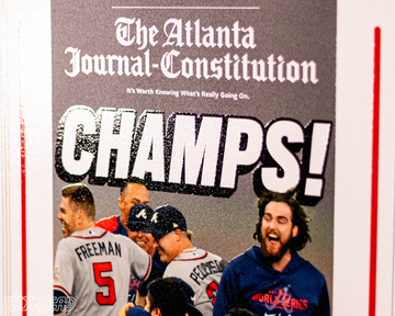 The Atlanta Journal Constitution Braves 2021 WORLD SERIES Front Page - NOV 3, 2021