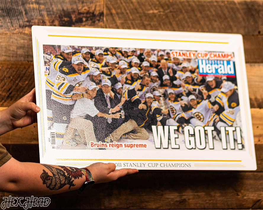 Boston Herald Bruins 2011 Stanley Cup Front Page - FEB 6, 2011