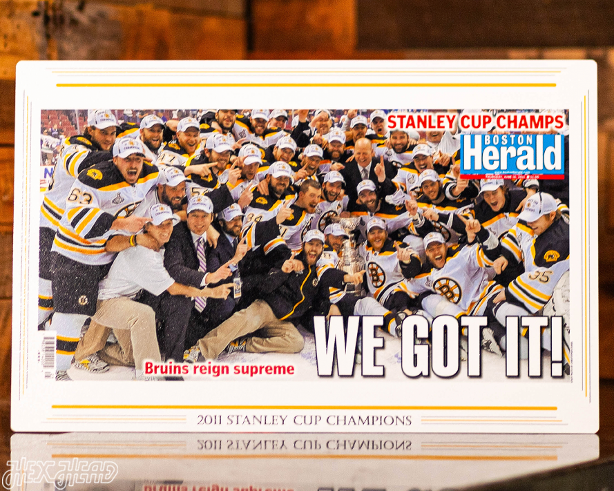 Boston Herald Bruins 2011 Stanley Cup Front Page - FEB 6, 2011