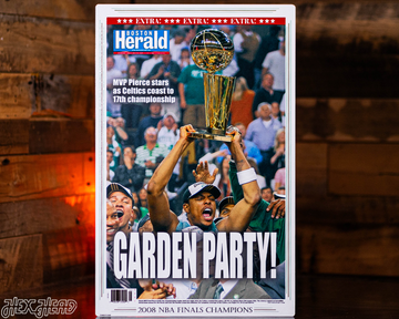 Boston Herald Celtics 2008 NBA FINALS Front Page - JUNE 18, 2008