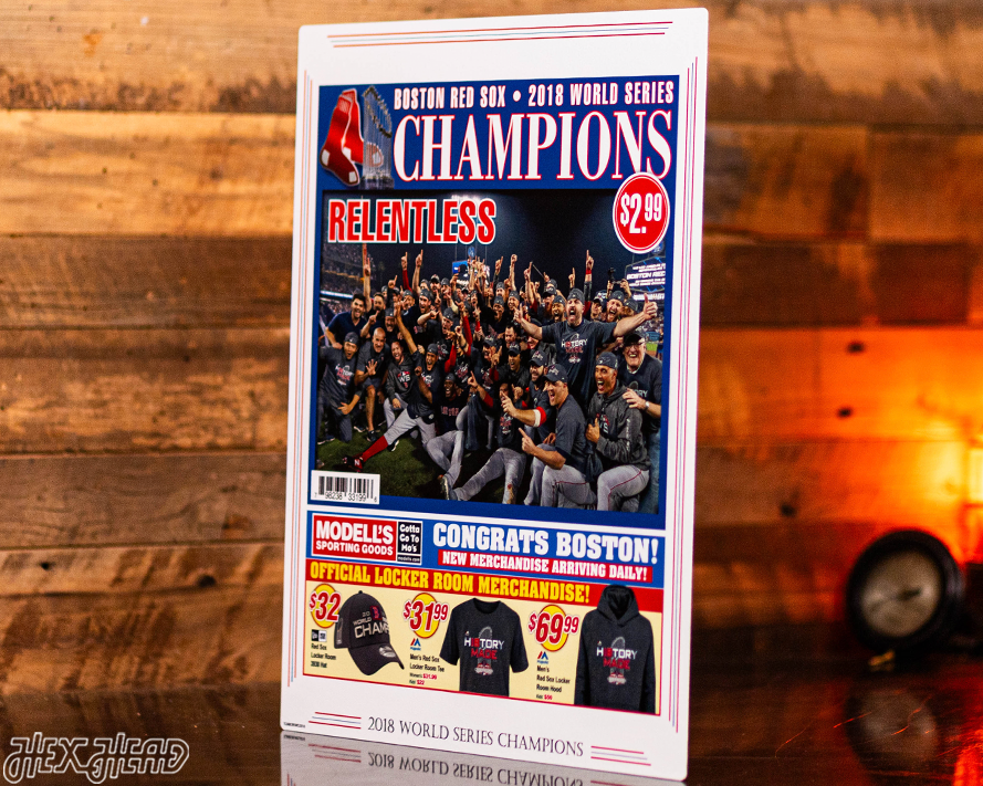Boston Herald Red Sox 2018 World Series Front Page - OCT 29, 2018