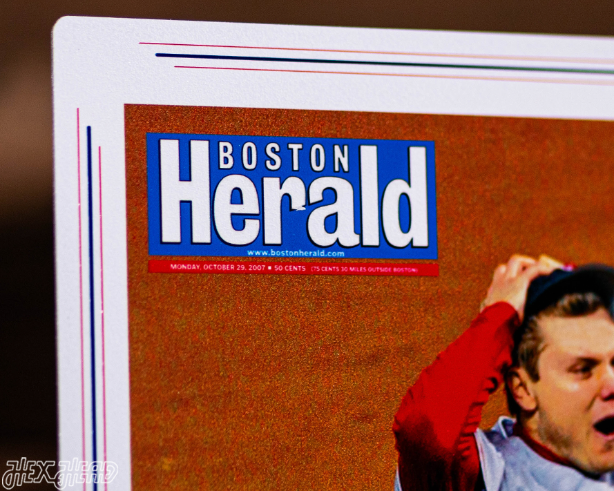 Boston Herald Red Sox 2007 World Series Front Page - OCT 29, 2007