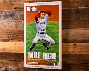 Boston Herald Red Sox 2007 World Series Front Page - OCT 29, 2007