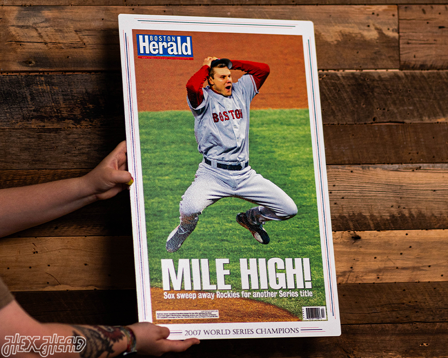 Boston Herald Red Sox 2007 World Series Front Page - OCT 29, 2007