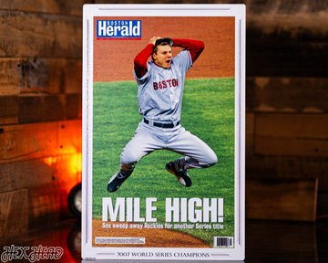 Boston Herald Red Sox 2007 World Series Front Page - OCT 29, 2007