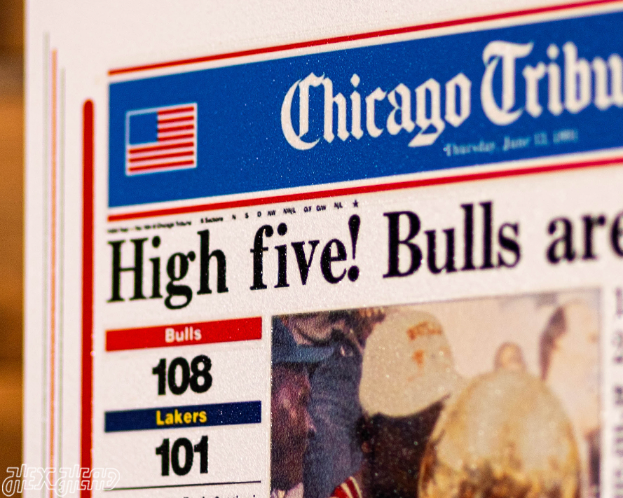 Chicago Tribune Bulls 1991 NBA FINALS Front Page - JUNE 13, 1991