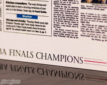 Chicago Tribune Bulls 1991 NBA FINALS Front Page - JUNE 13, 1991