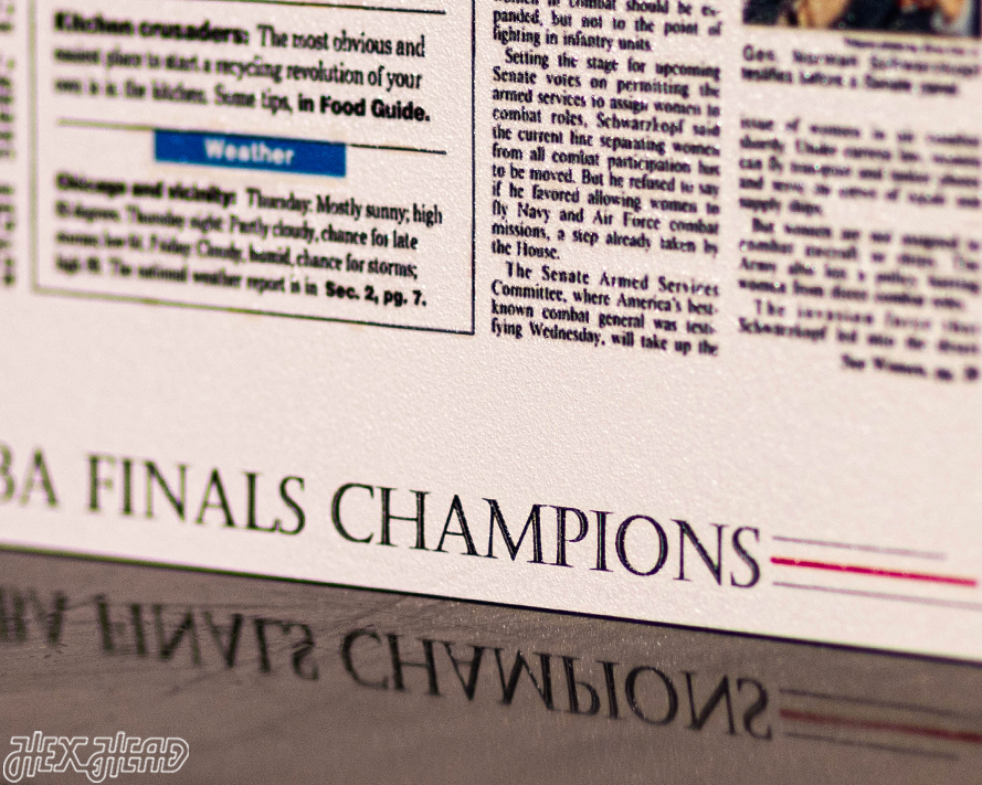 Chicago Tribune Bulls 1991 NBA FINALS Front Page - JUNE 13, 1991