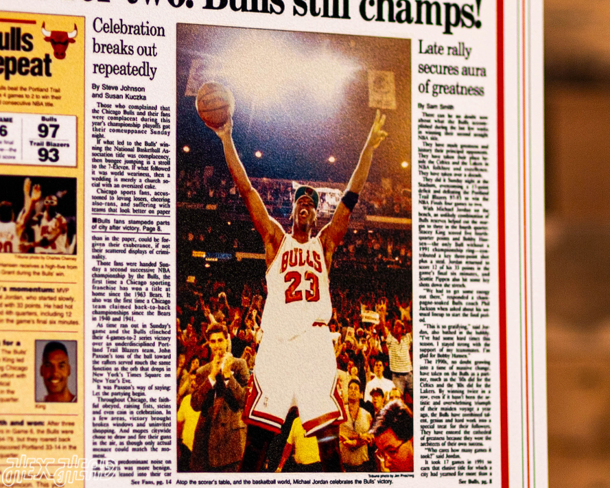 Chicago Tribune Bulls 1992 NBA FINALS Front Page - JUNE 15, 1992