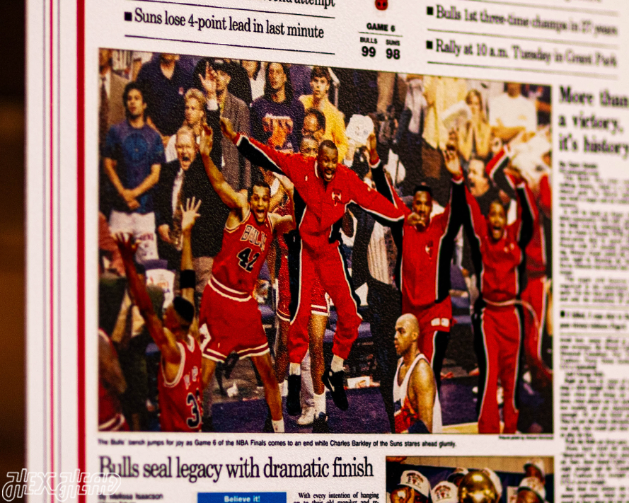 Chicago Tribune Bulls 1993 NBA FINALS Front Page - JUNE 21, 1993