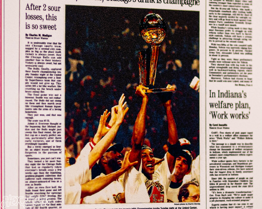Chicago Tribune Bulls 1996 NBA FINALS Front Page - JUNE 17, 1996