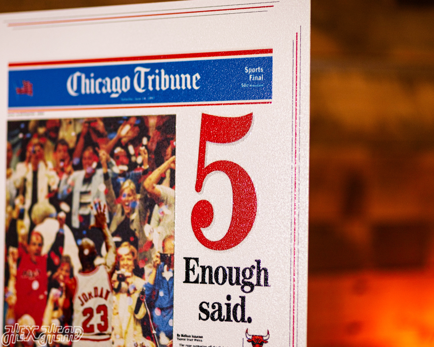 Chicago Tribune Bulls 1997 NBA FINALS Front Page - JUNE 14, 1997