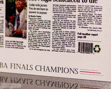 Chicago Tribune Bulls 1997 NBA FINALS Front Page - JUNE 14, 1997