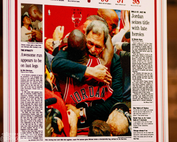 Chicago Tribune Bulls 1998 NBA FINALS Front Page - JUNE 15, 1998