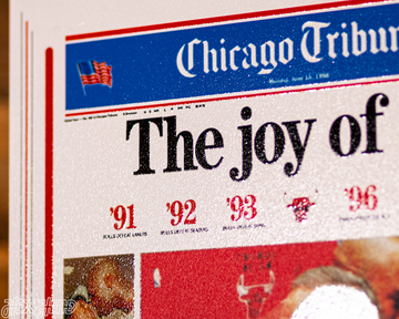 Chicago Tribune Bulls 1998 NBA FINALS Front Page - JUNE 15, 1998