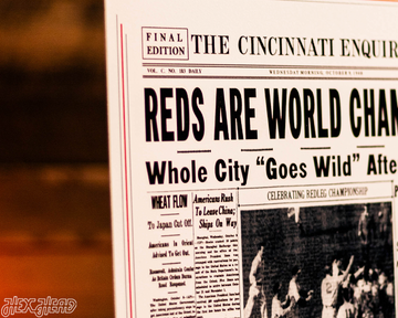 The Cincinnati Enquirer Reds 1940 WORLD SERIES Front Page - OCT 9, 1940