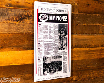 The Cincinnati Enquirer Reds 1975 WORLD SERIES Front Page - OCT 23, 1975