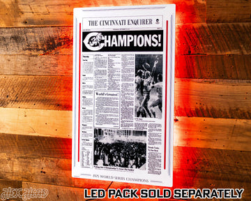 The Cincinnati Enquirer Reds 1975 WORLD SERIES Front Page - OCT 23, 1975