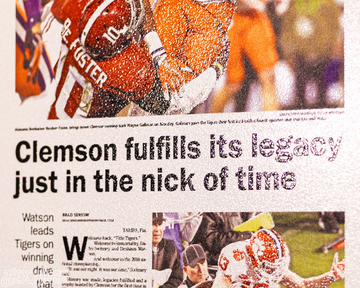Greenville News Clemson Tigers 2016 Football National Champions Front Page - JAN 10, 2017