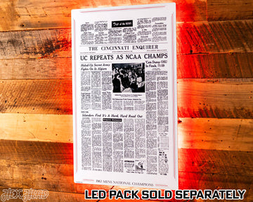 The Cincinnati Enquirer Bearcats 1962 Basketball National Champions Front Page - MAR 25, 1962