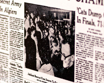 The Cincinnati Enquirer Bearcats 1962 Basketball National Champions Front Page - MAR 25, 1962