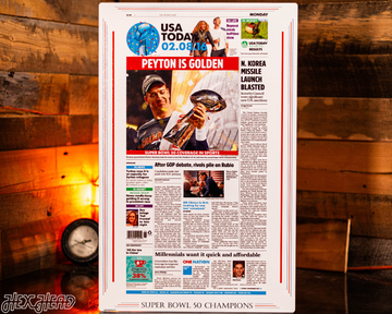 USA Today Denver Broncos 2016 Super Bowl Front Page - FEB 8, 2016