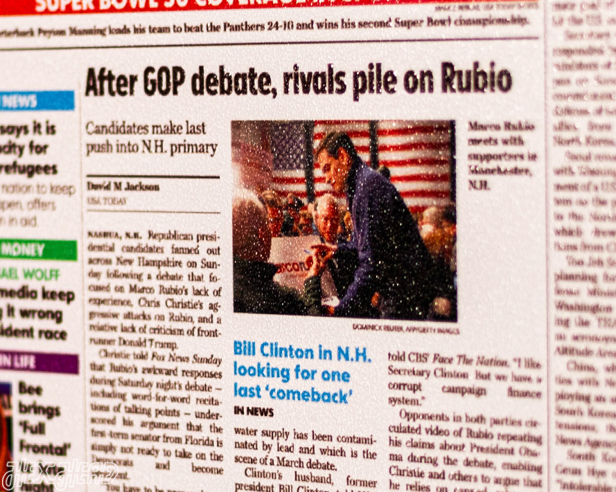 USA Today Denver Broncos 2016 Super Bowl Front Page - FEB 8, 2016