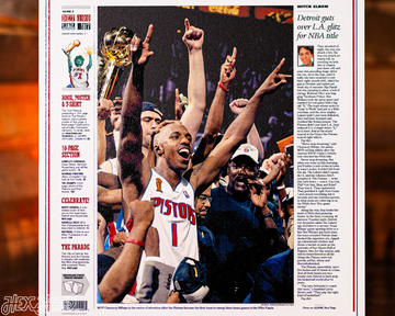 Detroit Free Press Pistons 2004 NBA FINALS Front Page - JUNE 16, 2004