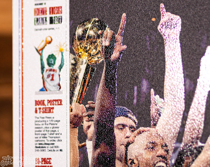 Detroit Free Press Pistons 2004 NBA FINALS Front Page - JUNE 16, 2004