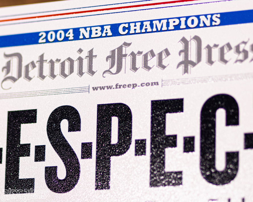 Detroit Free Press Pistons 2004 NBA FINALS Front Page - JUNE 16, 2004