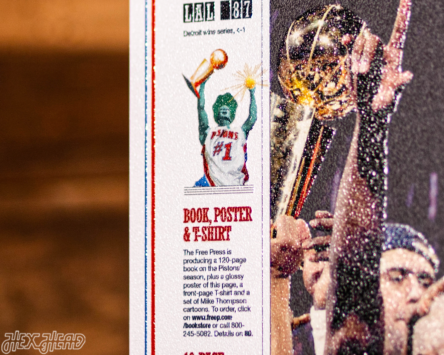 Detroit Free Press Pistons 2004 NBA FINALS Front Page - JUNE 16, 2004