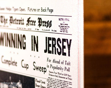Detroit Free Press Red Wings 1952 Stanley Cup Front Page - APRIL 16, 1952