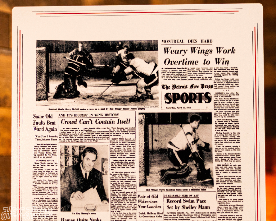 Detroit Free Press Red Wings 1954 Stanley Cup Front Page - APRIL 17, 1954