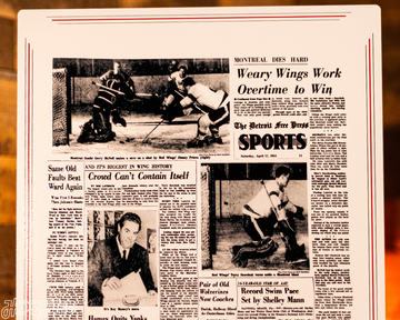 Detroit Free Press Red Wings 1954 Stanley Cup Front Page - APRIL 17, 1954