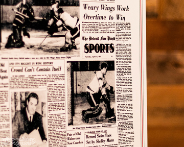 Detroit Free Press Red Wings 1954 Stanley Cup Front Page - APRIL 17, 1954