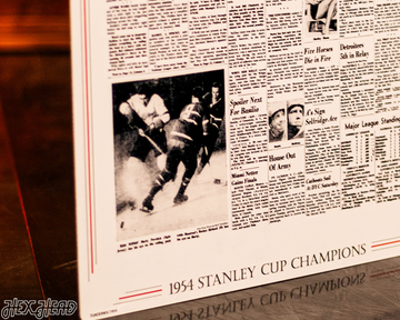 Detroit Free Press Red Wings 1954 Stanley Cup Front Page - APRIL 17, 1954