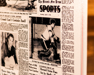 Detroit Free Press Red Wings 1954 Stanley Cup Front Page - APRIL 17, 1954