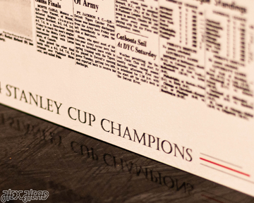 Detroit Free Press Red Wings 1954 Stanley Cup Front Page - APRIL 17, 1954