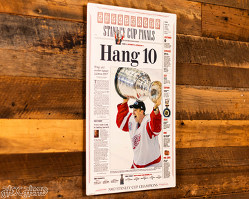 Detroit Free Press Red Wings 2002 Stanley Cup Front Page - JUNE 14, 2002