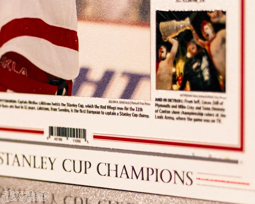 Detroit Free Press Red Wings 2008 Stanley Cup Front Page - JUNE 5, 2008
