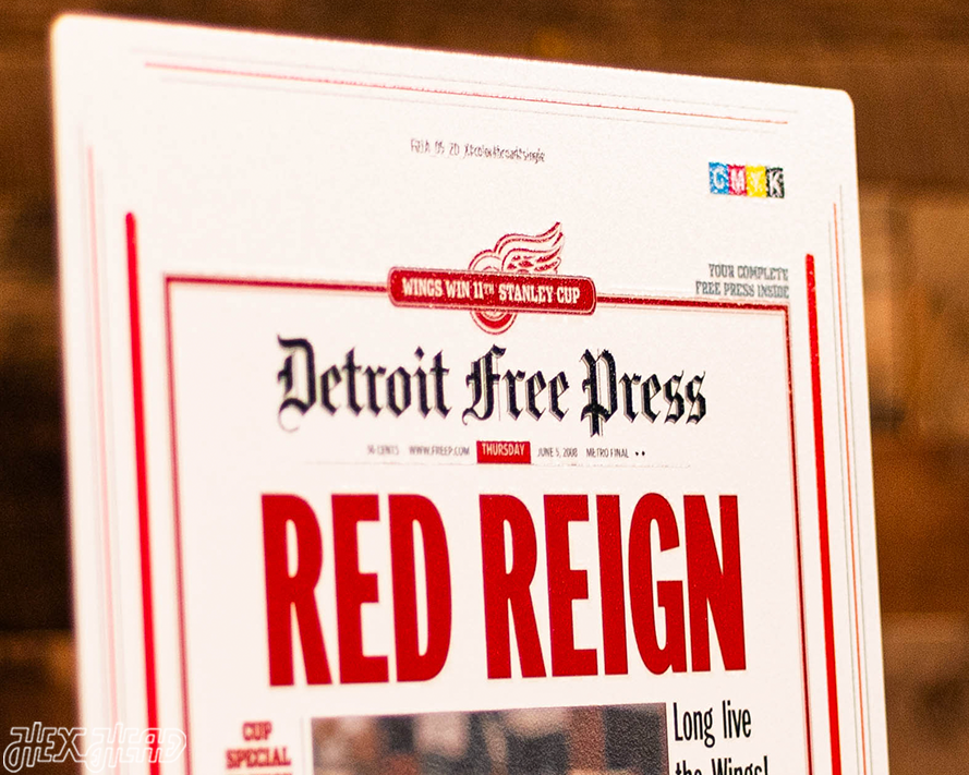 Detroit Free Press Red Wings 2008 Stanley Cup Front Page - JUNE 5, 2008