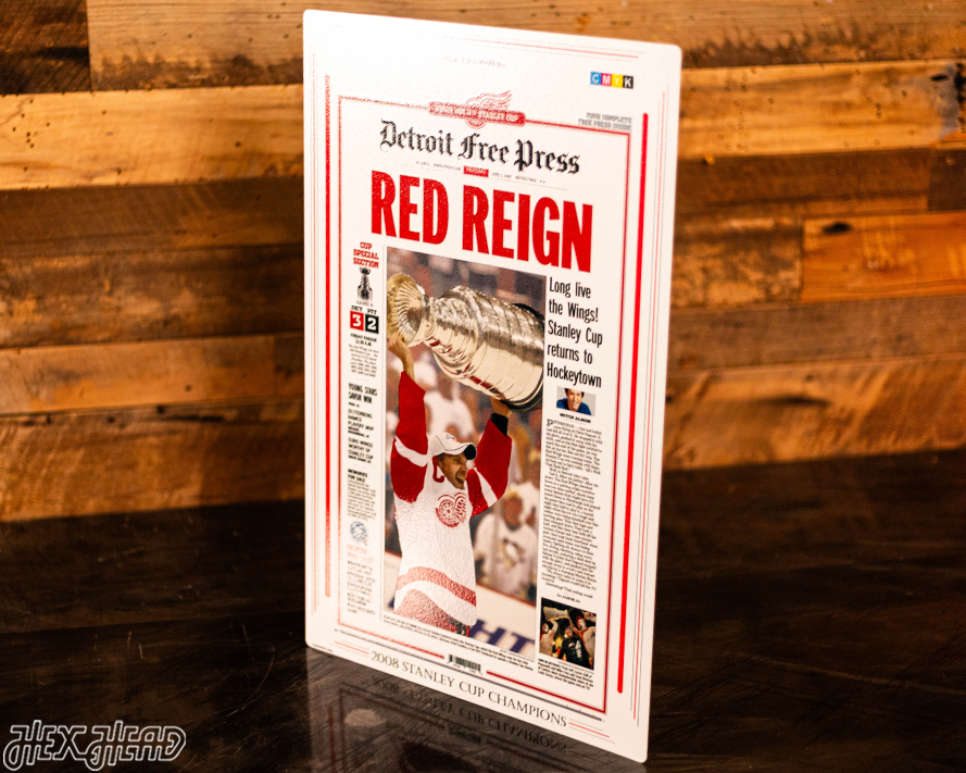 Detroit Free Press Red Wings 2008 Stanley Cup Front Page - JUNE 5, 2008