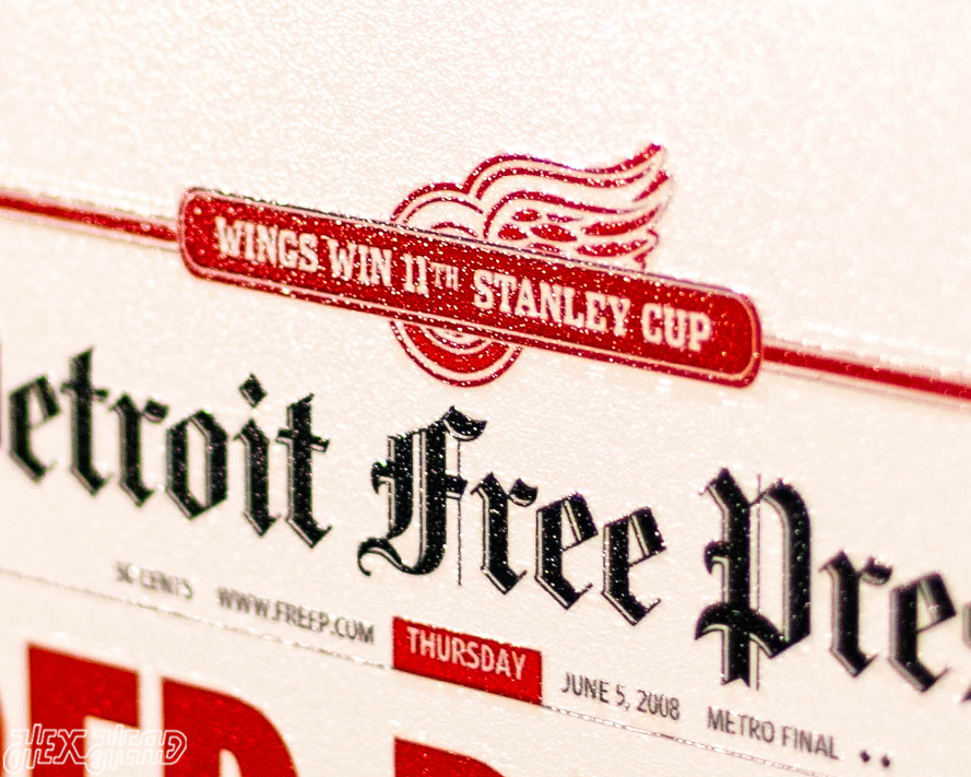 Detroit Free Press Red Wings 2008 Stanley Cup Front Page - JUNE 5, 2008