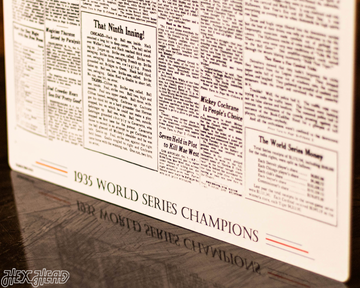 Detroit Free Press Tigers 1935 WORLD SERIES Front Page - OCT 8, 1935
