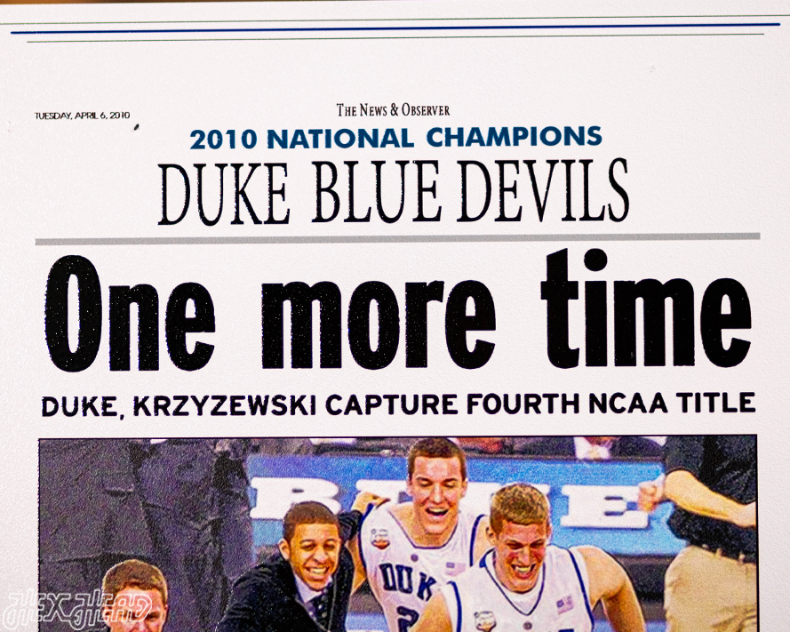 News & Observer Duke Blue Devils 2010 National Basketball Champions Front Page - April 6, 2010